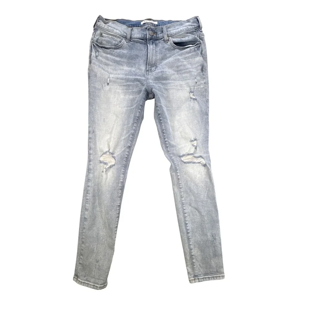 PacSun Stacked Skinny Distressed Light Wash Blue Jeans Mens 32x32 132SU205002PC
